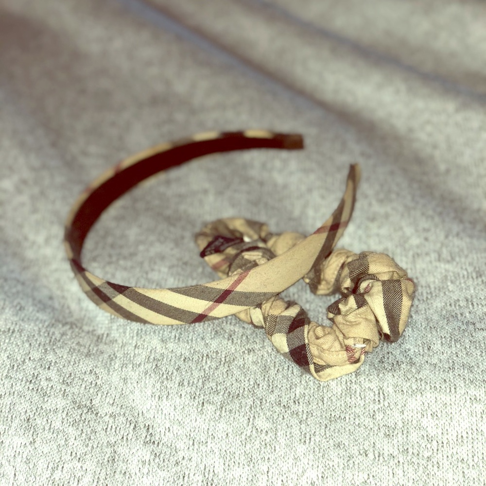 Burberry headband and Scrunchie